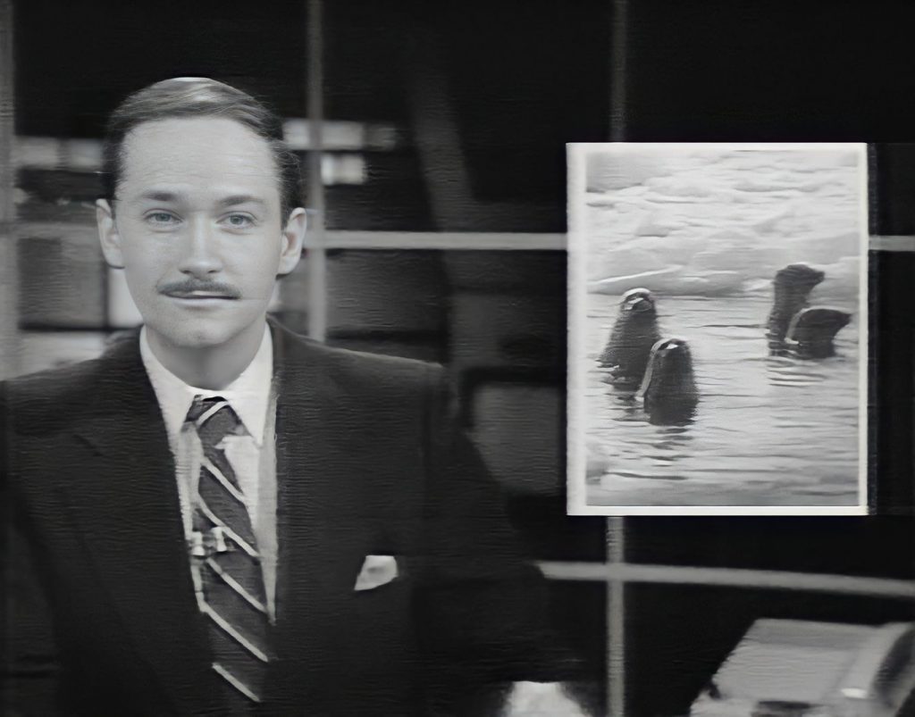 Karl Wells anchoring 'CBC Here and Now' in the 1980s