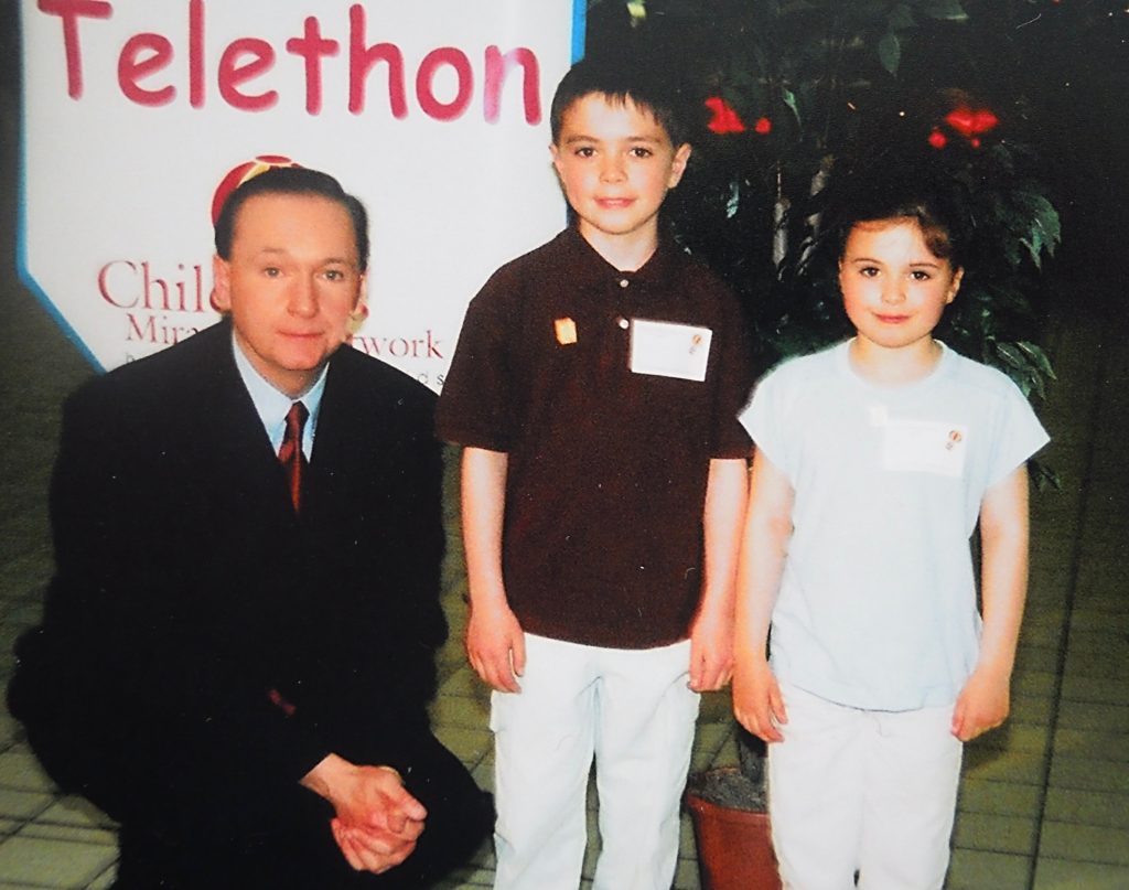 Karl Wells hosting the Children's Miracle Telethon (circa 2000)