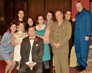Karl Wells appearing in Peter Shaffer' s play "Black Comedy" at the Rabbittown Theatre (2007)